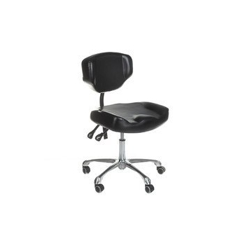 Taboret tatuażysty obrotowy z oparciem ELMO INKOO super!